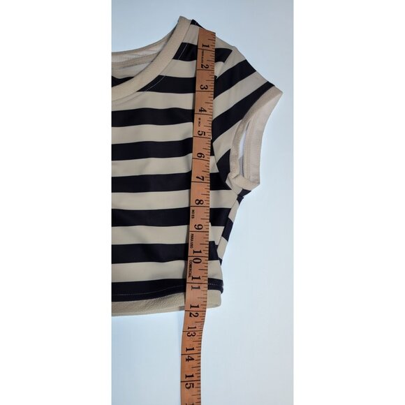 SAME Los Angeles Top Swim Womens The Grace Striped Size Xsmall - Picture 7 of 10